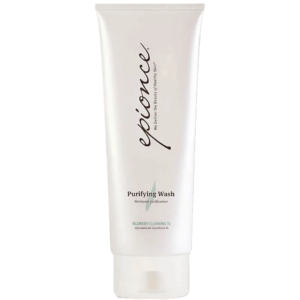A white tube of Epionce Purifying Wash, labeled for blemish clearing, is shown standing upright on a plain background—an effective face cleanser that offers gentle cleansing for clear, refreshed skin. | Blush Salon Collective - Fargo, ND