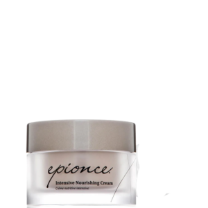 A jar of Epionce Intensive Nourishing Cream with a silver lid, photographed against a plain white background, highlights the luxurious and restorative properties of this Intensive Nourishing Cream. | Blush Salon Collective - Fargo, ND
