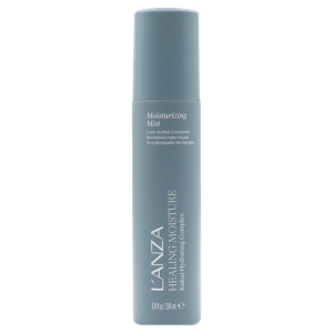 L’ANZA Healing Moisture Moi Moi Mist leave-in hair conditioner in a grey spray bottle. | Blush Salon Collective - Fargo, ND